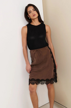 Load image into Gallery viewer, Fortune Cupro Lace Detail Skirt