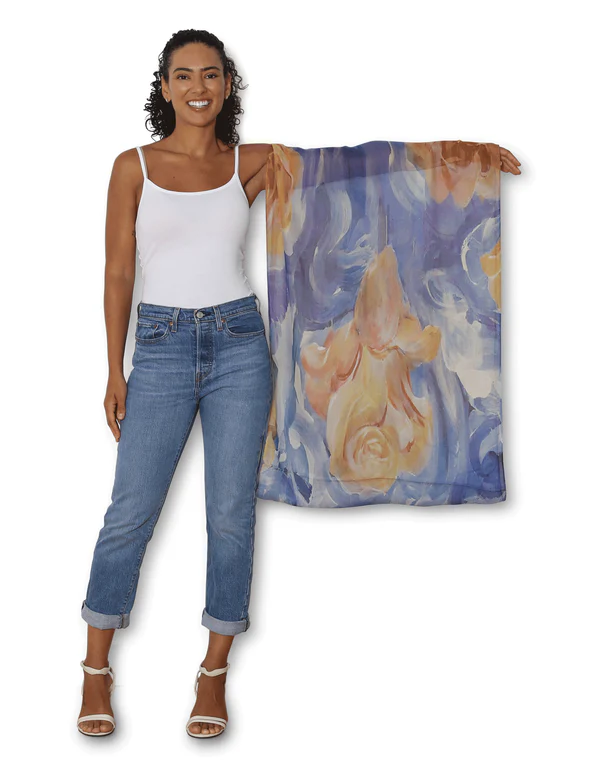 The Artists Label Scarf - A Sea Of Roses