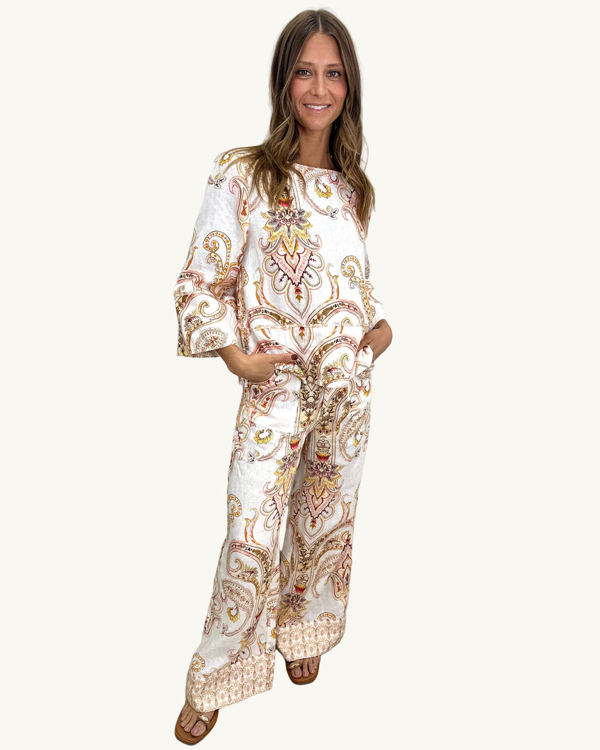 Avalon Wide Leg Linen Pants