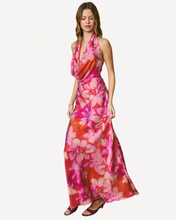 Load image into Gallery viewer, Petal Halter Maxi Dress