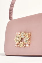 Load image into Gallery viewer, Adorne Charlotte Jewelled Satin Clutch