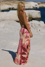 Load image into Gallery viewer, Kaeli Tie Front Halter Maxi Dress