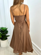 Load image into Gallery viewer, Halima Midi Dress / Brown