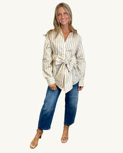 Load image into Gallery viewer, Sweetheart Stripe Tie Shirt