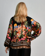 Load image into Gallery viewer, Madam Silk Top - Riviera Eclipse