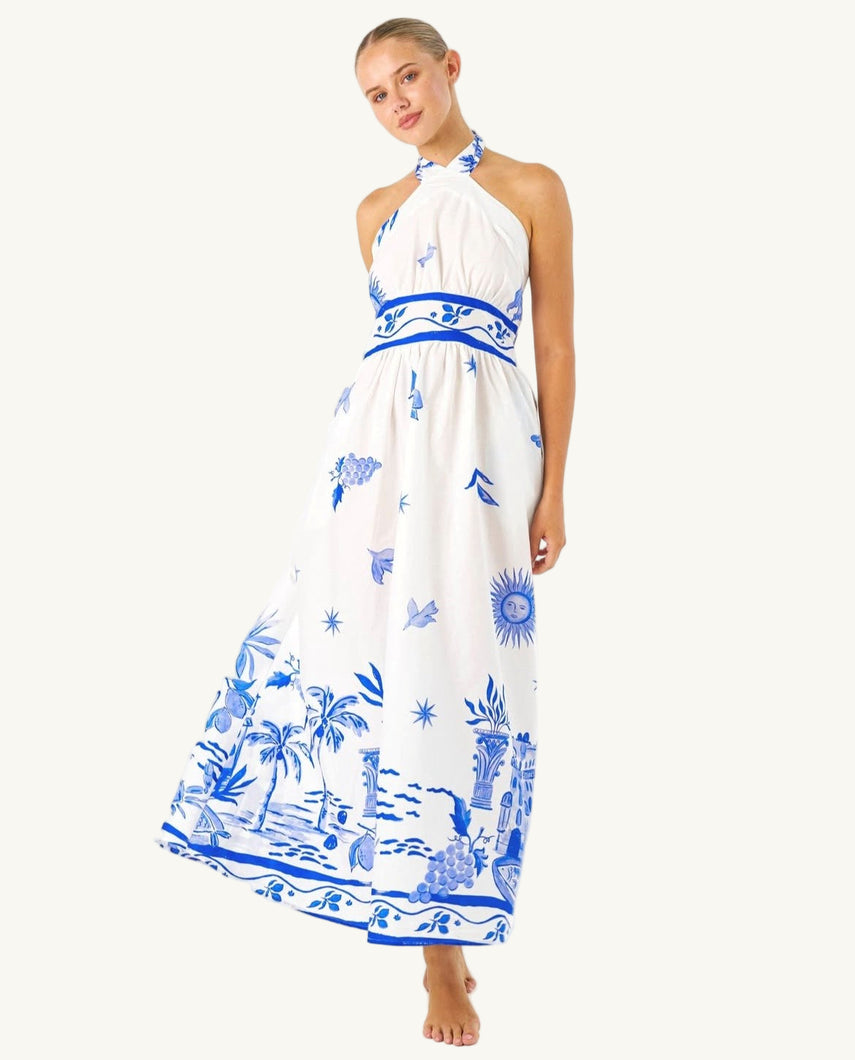 Solene Halter Maxi Dress