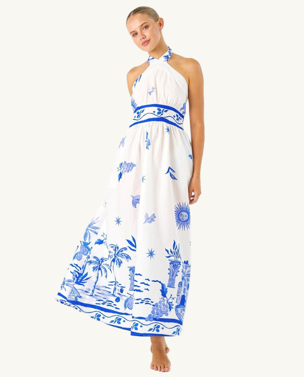 Solene Halter Maxi Dress