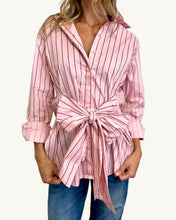 Load image into Gallery viewer, Sweetheart Stripe Tie Shirt