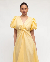 Load image into Gallery viewer, Chica Twist Linen Dress