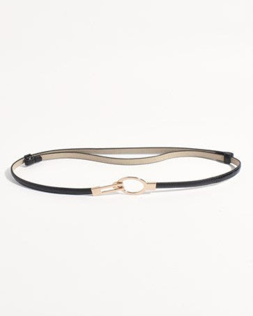 Thin Metal Buckle Waist Belt