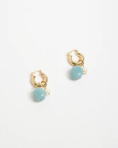 Stone and Pearl Mix Hoops