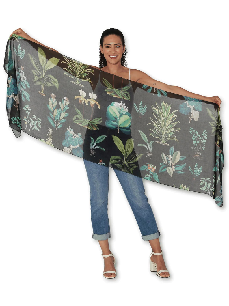 The Artists Label Silk Scarf - Ancient Botany