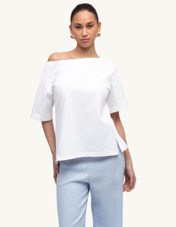 Jenna Boat Neck Tee
