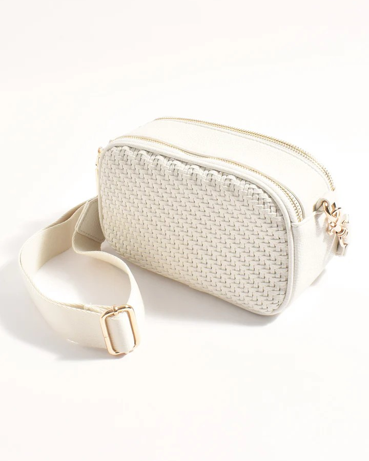 Percy Weave Crossbody Bag