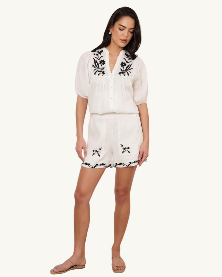 Trinity Embroidered Short