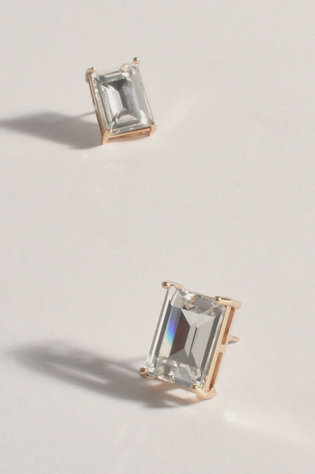 Bree Rectangle Jewel Stud Earrings