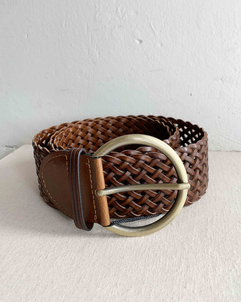 Leather Weave Belt